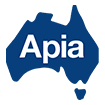 Apia logo on white background